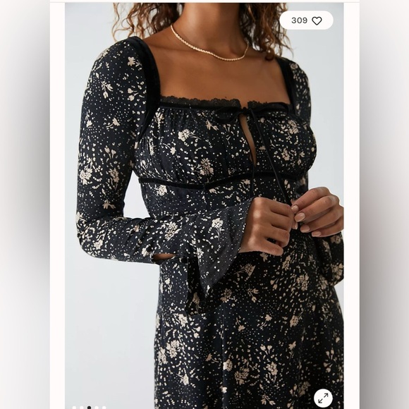Free People Dresses & Skirts - Free people black tess mini dress size small NWT